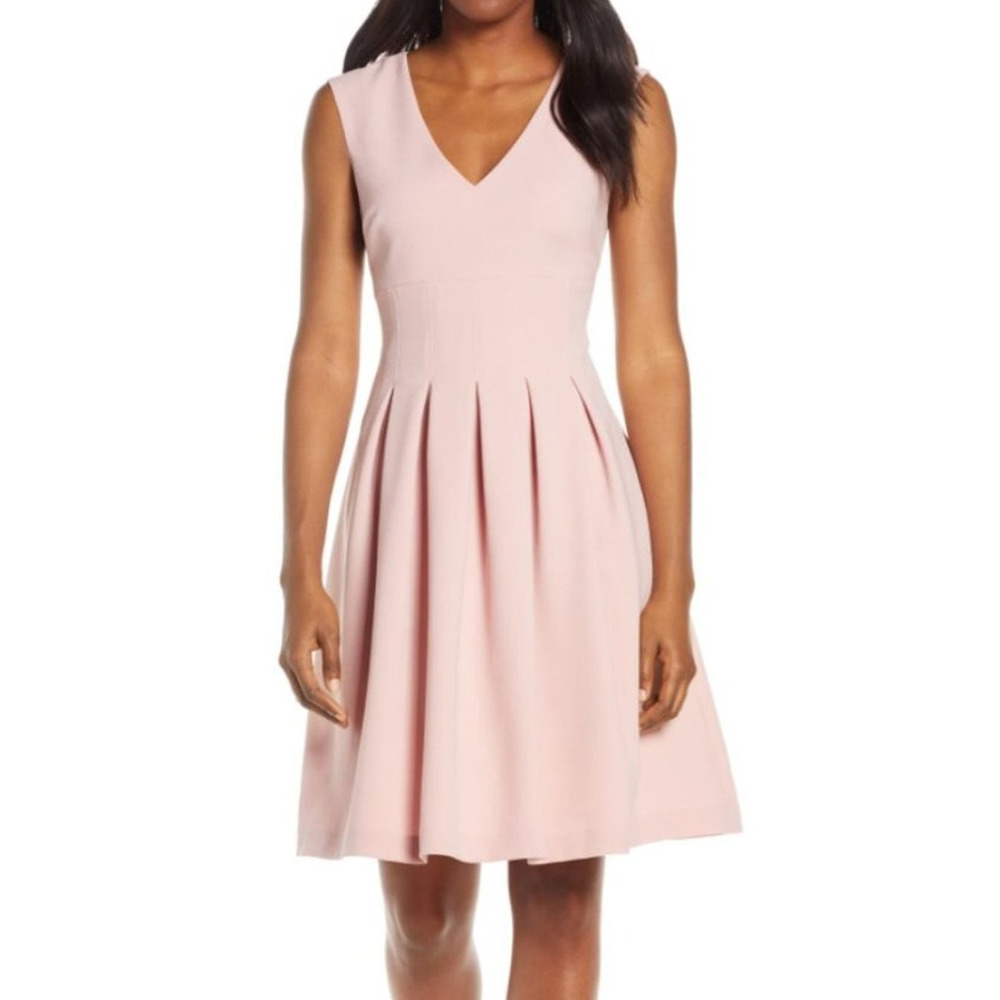 Harper Rose Sleeveless Crepe Fit Flare Dress 6